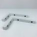 White Wood L Brackets for Shelves | 6"x4" - Even Wood