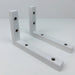 White Wood L Brackets for Shelves | 6"x4" - Even Wood