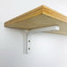 White Wood Shelf Brackets | 6"x4" - Even Wood