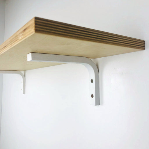 White Wood Shelf Brackets | 6"x4" - Even Wood