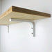 White Wood Shelf Brackets | 6"x4" - Even Wood