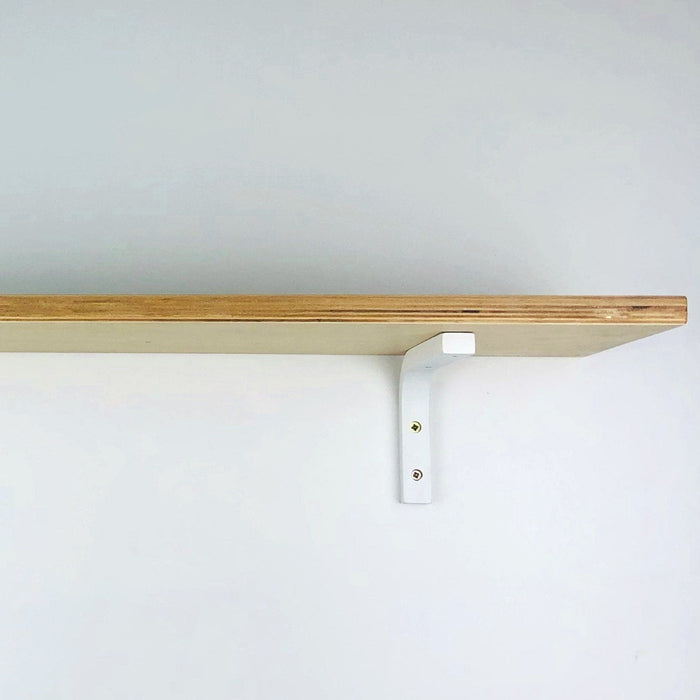 White Wood Shelf Brackets | 6"x4" - Even Wood