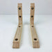 Wood Floating Shelf Brackets | Unfinished 6"x4" - Even Wood