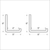 Wood L Brackets for Shelves | Unfinished
