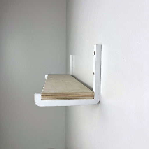 Wood Support L Shelf Brackets | White - Even Wood