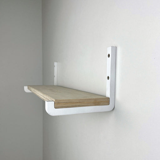 Wood Support L Shelf Brackets | White - Even Wood