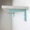 Wood Wall Brackets for Floating Shelves | Sky Blue 6