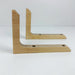 Wood Wall Mounted Shelf Brackets | Unfinished 6"x4" - Even Wood