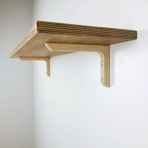 Wood Wall Mounted Shelf Brackets | Unfinished 6"x4" - Even Wood