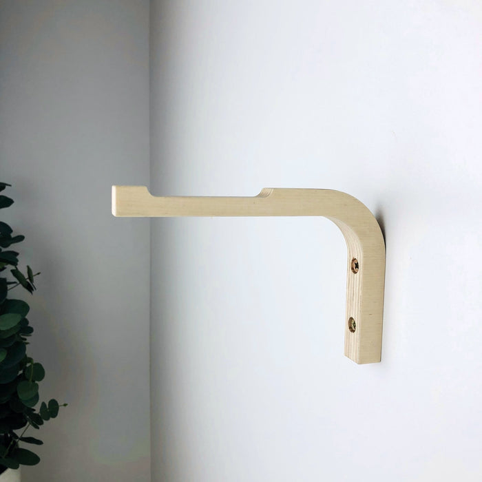 Wooden Headphone Hanger Wall Hook | Unfinished 6"x4" - Even Wood