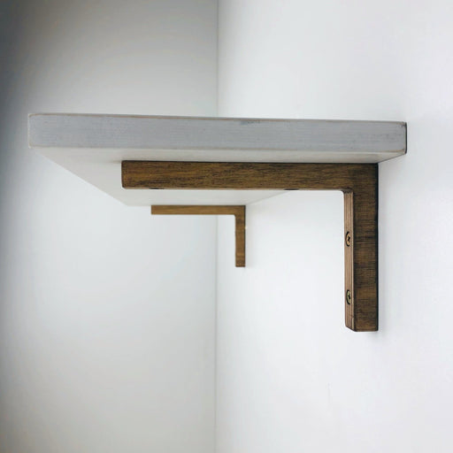 Wooden Shelf Support Brackets | Walnut 6"x4" - Even Wood