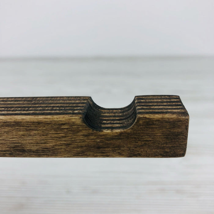 Wooden Wall Hook for Hanging Plants | Walnut 6"x4" - Even Wood