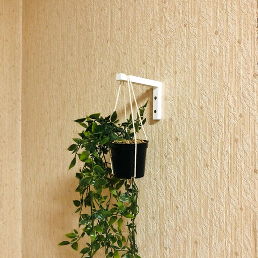 Wooden Wall Plant Bracket | White 6"x4" - Even Wood