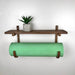 Yoga Mat Storage Rack with Shelf | Walnut - Even Wood