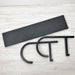 Yoga Mat Wall Rack with Shelf | Black - Even Wood