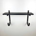 Yoga Mat Wall Rack with Shelf | Black - Even Wood